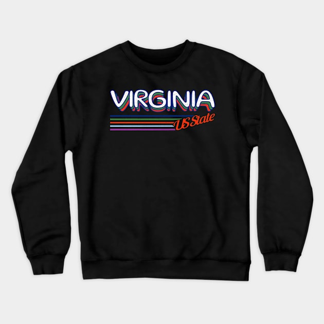 Virginia VA United States US STATE-4 Crewneck Sweatshirt by itsMePopoi